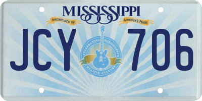 MS license plate JCY706