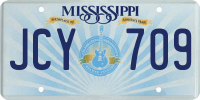 MS license plate JCY709