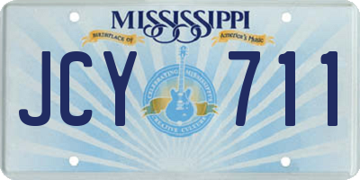 MS license plate JCY711