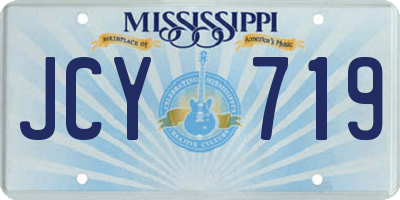 MS license plate JCY719