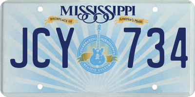 MS license plate JCY734