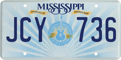 MS license plate JCY736