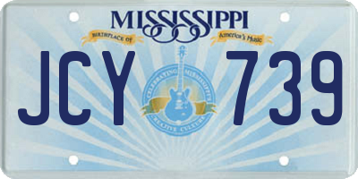 MS license plate JCY739