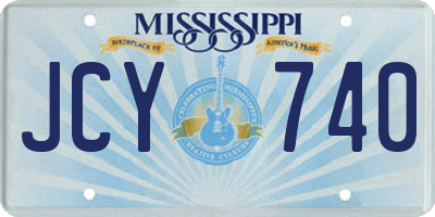 MS license plate JCY740
