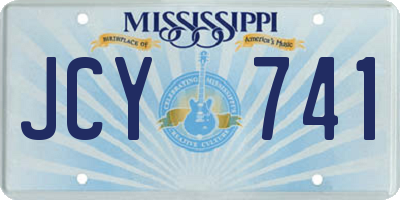 MS license plate JCY741