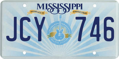 MS license plate JCY746