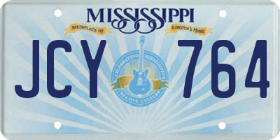 MS license plate JCY764