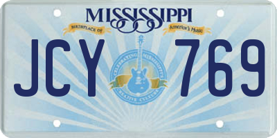 MS license plate JCY769