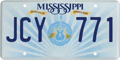 MS license plate JCY771