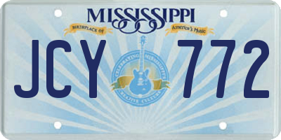 MS license plate JCY772