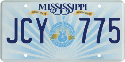 MS license plate JCY775