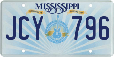 MS license plate JCY796