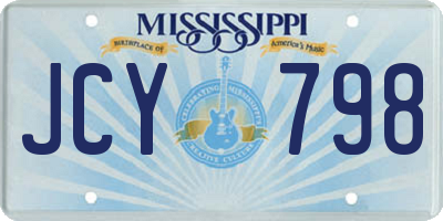 MS license plate JCY798