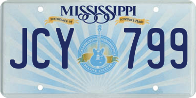 MS license plate JCY799