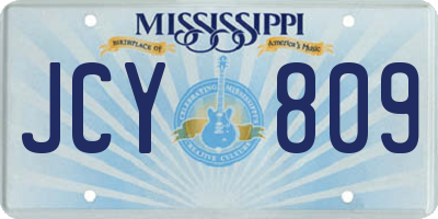 MS license plate JCY809