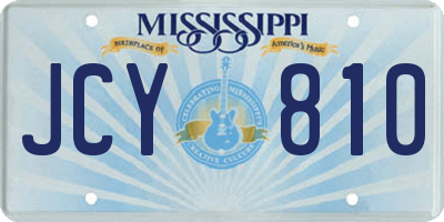 MS license plate JCY810