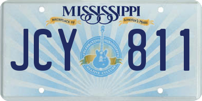 MS license plate JCY811