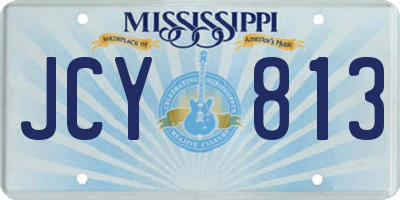 MS license plate JCY813
