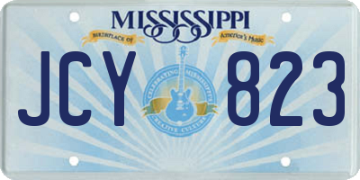 MS license plate JCY823