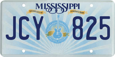 MS license plate JCY825