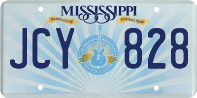 MS license plate JCY828