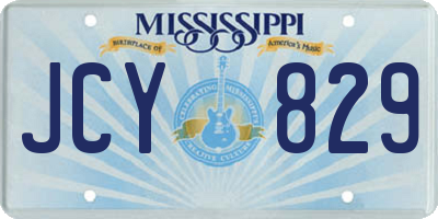 MS license plate JCY829