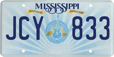MS license plate JCY833
