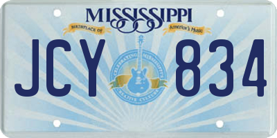MS license plate JCY834