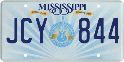MS license plate JCY844