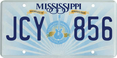 MS license plate JCY856