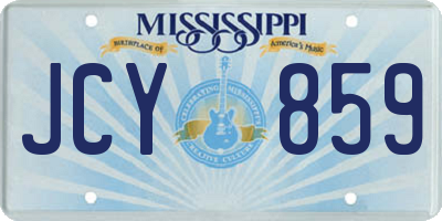 MS license plate JCY859