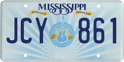MS license plate JCY861