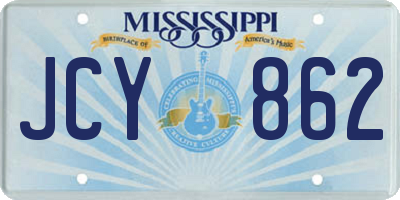 MS license plate JCY862