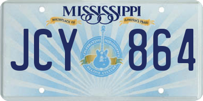 MS license plate JCY864