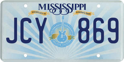 MS license plate JCY869
