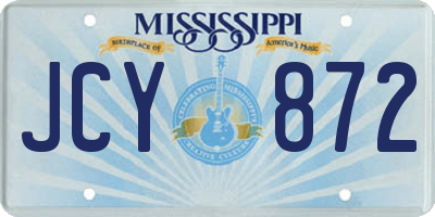MS license plate JCY872