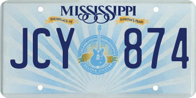 MS license plate JCY874