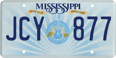 MS license plate JCY877