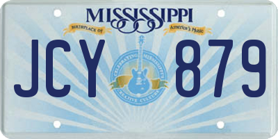 MS license plate JCY879
