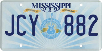 MS license plate JCY882