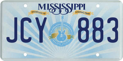 MS license plate JCY883