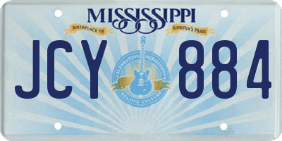 MS license plate JCY884