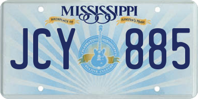 MS license plate JCY885