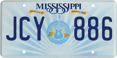 MS license plate JCY886