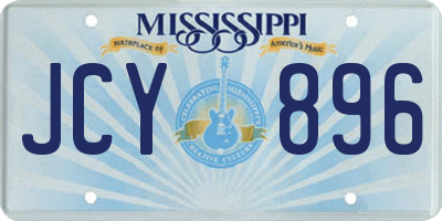 MS license plate JCY896