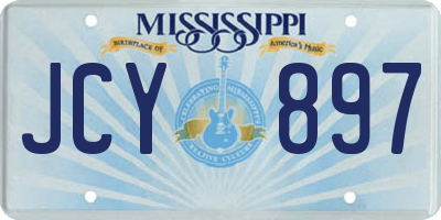 MS license plate JCY897