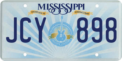 MS license plate JCY898