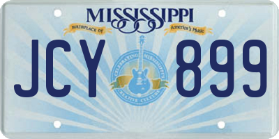 MS license plate JCY899