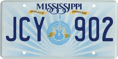 MS license plate JCY902