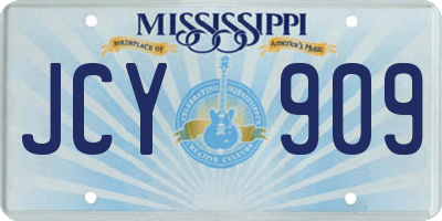 MS license plate JCY909